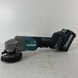 ЗЗ MAKITA マキタ 40v 100mm 充電式ディスクグラインダ バッテリーx1付 ※充電器無し GA009G ブルー Cランク