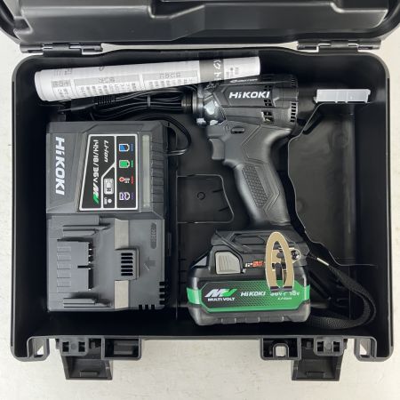 ЗЗ HiKOKI ハイコーキ 18v コードレスインパクトドライバ バッテリーx1 充電器 ケース付 WH18DC ブラック