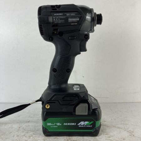 ЗЗ HiKOKI ハイコーキ 18v コードレスインパクトドライバ バッテリーx1 充電器 ケース付 WH18DC ブラック