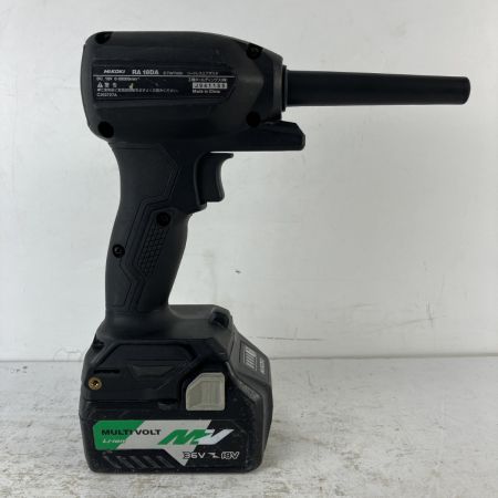 ЗЗ HiKOKI ハイコーキ 18v コードレスエアダスタ バッテリーx1付 ※充電器無し RA18DA ブラック