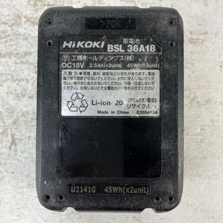 ЗЗ HiKOKI ハイコーキ 18v コードレスエアダスタ バッテリーx1付 ※充電器無し RA18DA ブラック