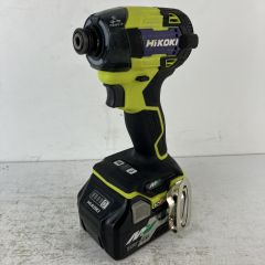 ЗЗ HiKOKI ハイコーキ 36v コードレスインパクトドライバ バッテリーx1付 ※充電器無し WH36DD イエロー Cランク