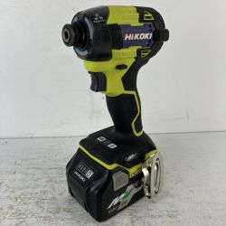 ЗЗ HiKOKI ハイコーキ 36v コードレスインパクトドライバ バッテリーx1付 ※充電器無し WH36DD イエロー Cランク
