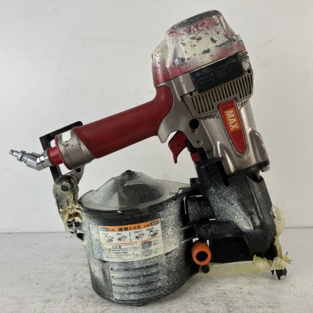 ЗЗ MAX マックス 90mm 高圧 スーパーネイラ エア釘打機 HN-90N1 レッド