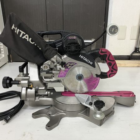 ЗЗ HITACHI 日立 100v 190mm 卓上スライド丸のこ C7RSHC ピンク