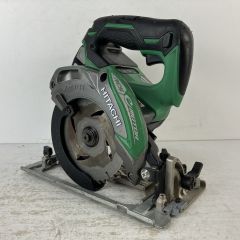 ЗЗ HITACHI 日立 14.4v 125mm 充電式丸のこ バッテリーx1付 ※充電器無し C14DBL グリーン Cランク