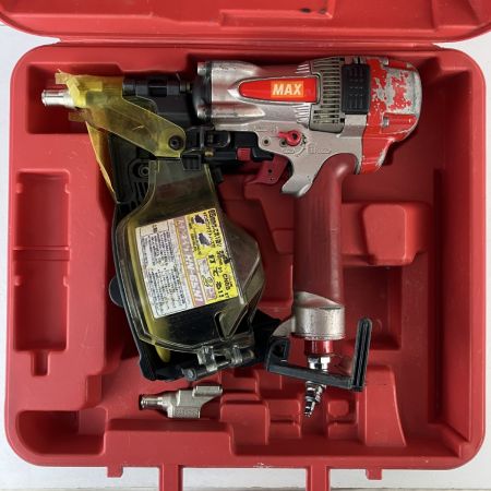 ЗЗ MAX マックス 65mm 高圧 スーパーネイラ エア釘打機 HN-65N1 レッド