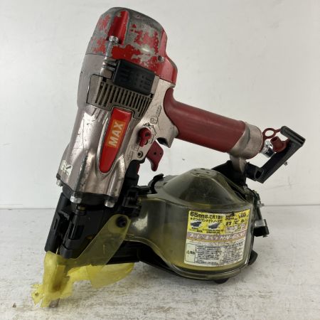 ЗЗ MAX マックス 65mm 高圧 スーパーネイラ エア釘打機 HN-65N1 レッド