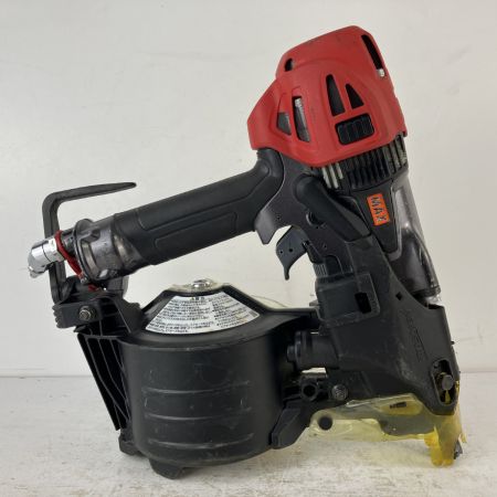 ЗЗ MAX マックス 65mm 高圧 コイルネイラ エア釘打機 ケース付 HN-65N3(D) ブラック×レッド