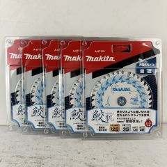 ЗЗ MAKITA マキタ 125mm 35p 集成材・一般木材用 レーザースリットチップソー 鮫肌 5枚組 A-67175 ホワイト Nランク