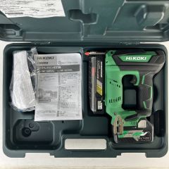 ЗЗ HiKOKI ハイコーキ 36v 35mm コードレスピン釘打機 バッテリーx1 ケース付※充電器無し NP18DSAL グリーン Cランク