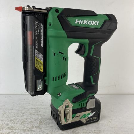 ЗЗ HiKOKI ハイコーキ 36v 35mm コードレスピン釘打機 バッテリーx1 ケース付※充電器無し NP18DSAL グリーン
