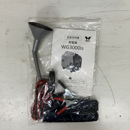 ЗЗ WADO 4サイクル 100v 3.0kVA インバーター発電機 取説付 WG3000is