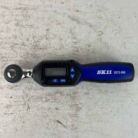 ЗЗ 藤原産業 60Nm 差込角9.5mm デジタルトルクレンチ 検査成績表付・ケース付 SDT3-060 ブラック×ブルー