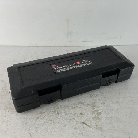 ЗЗ 藤原産業 60Nm 差込角9.5mm デジタルトルクレンチ 検査成績表付・ケース付 SDT3-060 ブラック×ブルー