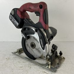 ЗЗ HITACHI 日立 14.4v 125mm コードレス丸のこ バッテリーx1付 ※充電器無し C14DSL ブラック×ピンク Cランク