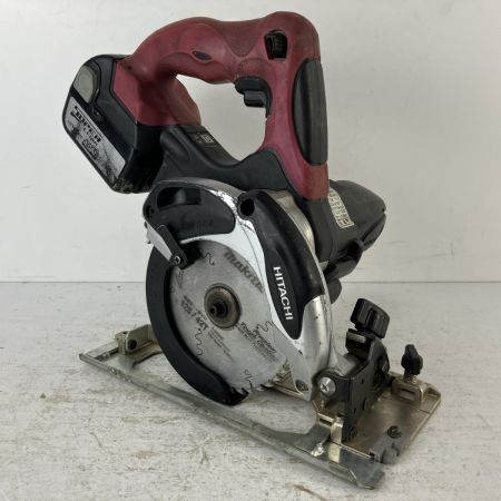 ЗЗ HITACHI 日立 14.4v 125mm コードレス丸のこ バッテリーx1付 ※充電器無し C14DSL ブラック×ピンク