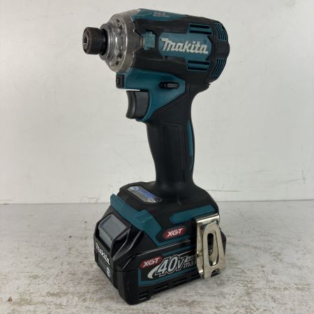 ЗЗ MAKITA マキタ 40v 充電式インパクトドライバ バッテリーx2 充電器 ケース付 TD001G ブルー