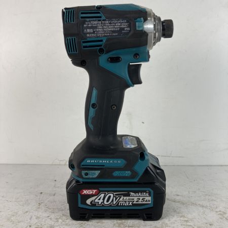 ЗЗ MAKITA マキタ 40v 充電式インパクトドライバ バッテリーx2 充電器 ケース付 TD001G ブルー