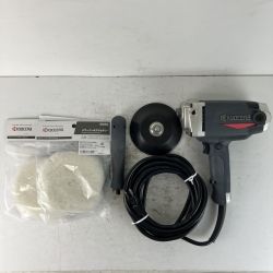 ЗЗ KYOCERA キョウセラ 100v 180mm 電子シングルアクションポリッシャー バフ付 APE201 グレー Cランク