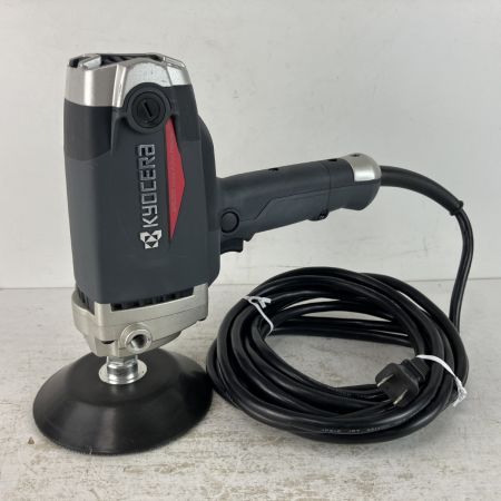ЗЗ KYOCERA キョウセラ 100v 180mm 電子シングルアクションポリッシャー バフ付 APE201 グレー