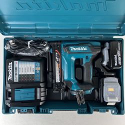 ЗЗ MAKITA マキタ 18v 4mm×13~25mm 充電式タッカ バッテリーx2 充電器 ケース付 ST421D ブルー Sランク