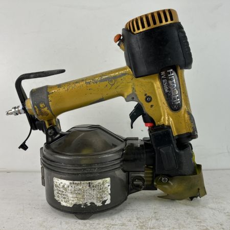 ЗЗ HITACHI 日立 65mm 高圧 ロール釘打機 ケース付 NV65HM オレンジ