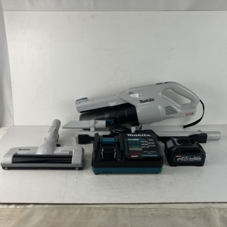 ЗЗ MAKITA マキタ 40v 充電式クリーナ バッテリーx1 充電器付 CL004G ライトグレー
