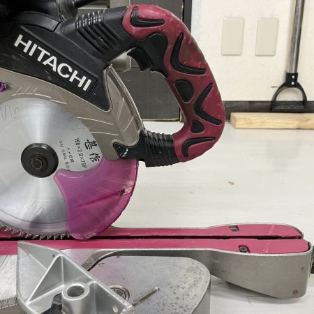 ЗЗ HITACHI 日立 100v 190mm 卓上スライド丸のこ C7RSHC ピンク