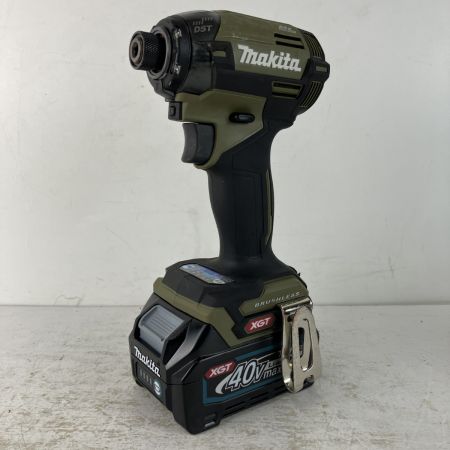 ЗЗ MAKITA マキタ 40v 充電式インパクトドライバ バッテリーx2 充電器 ケース付 TD002G オリーブ