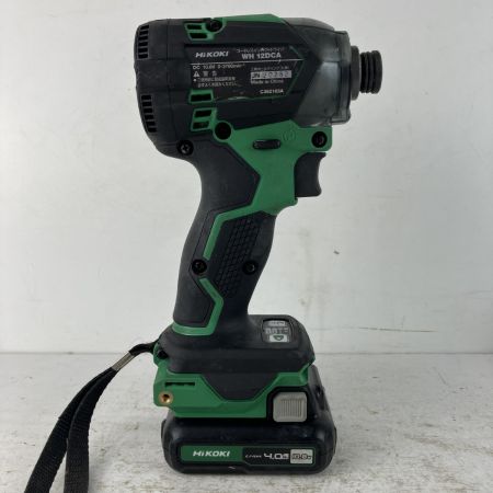 ЗЗ HiKOKI ハイコーキ 10.8v コードレスインパクトドライバ バッテリーx2 充電器付 WH12DCA グリーン