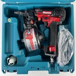ЗЗ MAKITA マキタ 50mm 高圧 エア釘打機 ケース付 AN513H ブラック×レッド Cランク