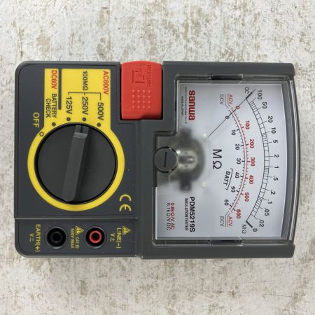 ЗЗ SANWA 三和電気計器 テスター 絶縁抵抗計 PDM5219S グレー