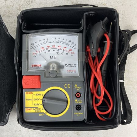 ЗЗ SANWA 三和電気計器 テスター 絶縁抵抗計 PDM5219S グレー