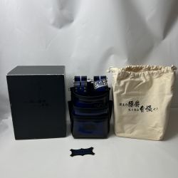 〇〇 KNICKS アドバンガラス革腰袋 青 ブルー ADV-301DDX-BL 未使用品 ワッペン付 Sランク