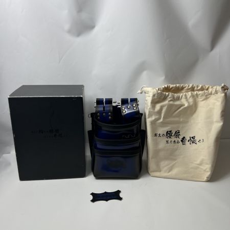  KNICKS アドバンガラス革腰袋 青 ブルー ADV-301DDX-BL 未使用品 ワッペン付