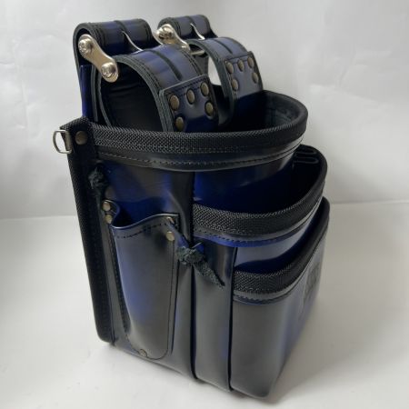  KNICKS アドバンガラス革腰袋 青 ブルー ADV-301DDX-BL 未使用品 ワッペン付