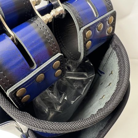  KNICKS アドバンガラス革腰袋 青 ブルー ADV-301DDX-BL 未使用品 ワッペン付