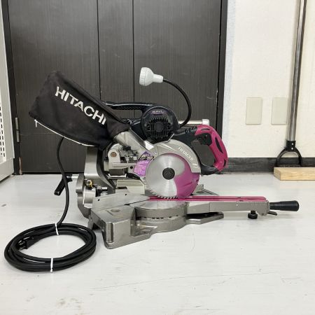 ЗЗ HITACHI 日立 100v 165mm 卓上スライド丸のこ C6RSHC ピンク