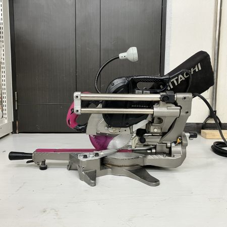 ЗЗ HITACHI 日立 100v 165mm 卓上スライド丸のこ C6RSHC ピンク