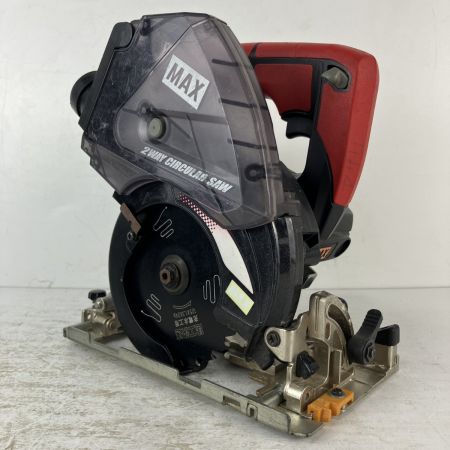 ЗЗ MAX マックス 18v 127mm 充電式防じん兼用丸のこ バッテリーx2 充電器付 PJ-CS53CDP ブラック×レッド