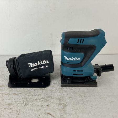 ЗЗ MAKITA マキタ 18v 充電式防じんミニサンダ ダストバッグ付 ※バッテリー、充電器無し BO480D ブルー