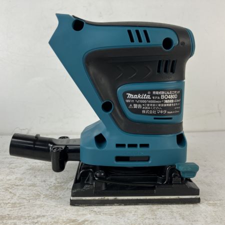 ЗЗ MAKITA マキタ 18v 充電式防じんミニサンダ ダストバッグ付 ※バッテリー、充電器無し BO480D ブルー