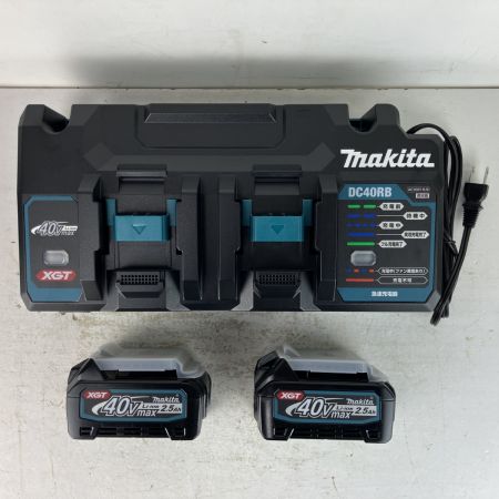 ЗЗ MAKITA マキタ 40v 2.5Ah パワーソースキット バッテリーx2 2口急速充電器 ケース A-71984 ブラック