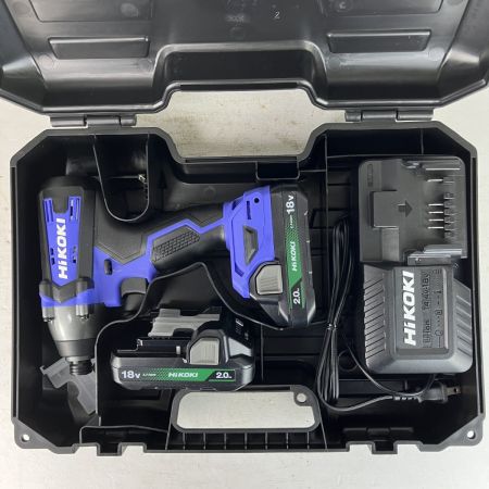 ЗЗ HiKOKI ハイコーキ 18v コードレスインパクトドライバ バッテリーx2 充電器 ケース付 FWH18DF バイオレット