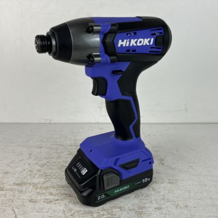 ЗЗ HiKOKI ハイコーキ 18v コードレスインパクトドライバ バッテリーx2 充電器 ケース付 FWH18DF バイオレット