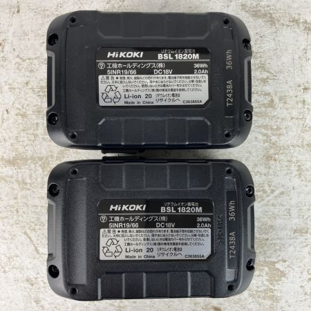 ЗЗ HiKOKI ハイコーキ 18v コードレスインパクトドライバ バッテリーx2 充電器 ケース付 FWH18DF バイオレット