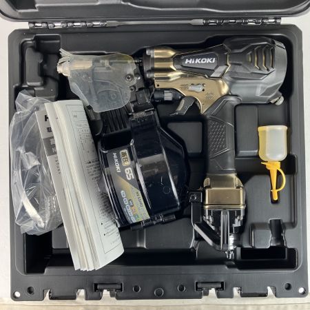 ЗЗ HiKOKI ハイコーキ 65mm 高圧 ロール釘打機 ケース付 NV65HR2 ゴールド