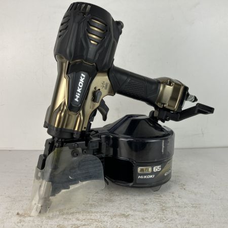 ЗЗ HiKOKI ハイコーキ 65mm 高圧 ロール釘打機 ケース付 NV65HR2 ゴールド