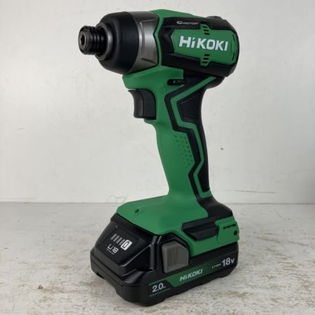 ЗЗ HiKOKI ハイコーキ 18v コードレスインパクトドライバ バッテリーx2 充電器 ケース付 WH18DD 2BG グリーン